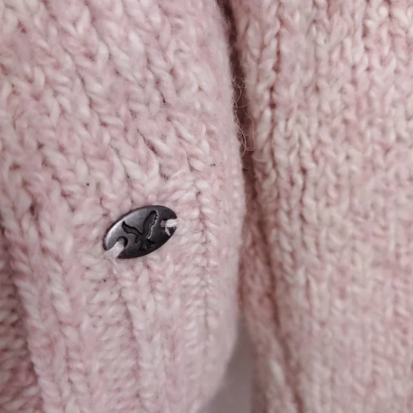 American Eagle Outfitters Pink Cotton Turtleneck Sweater - Picture 3 of 7